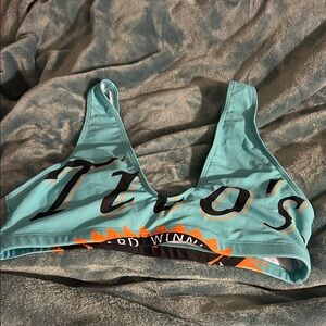 Tito's Teal Bikini Top large